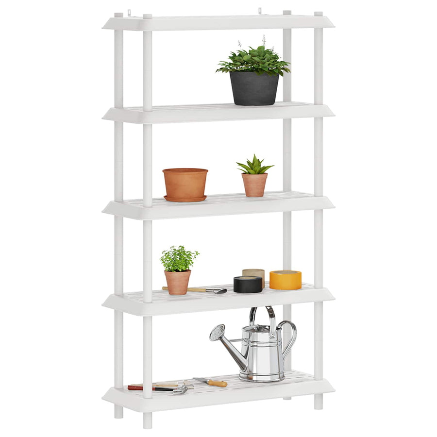 Plankenunit 5-laags 100 x 40 x 177 cm PP Wit