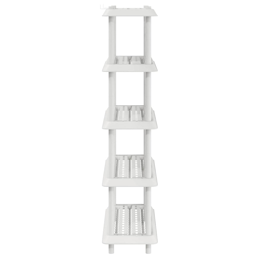 Plankenunit 5-laags 100 x 40 x 177 cm PP Wit