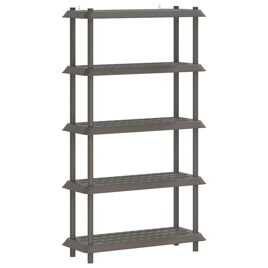 Plankenunit 5-laags 100 x 40 x 177 cm PP Lichtgrijs