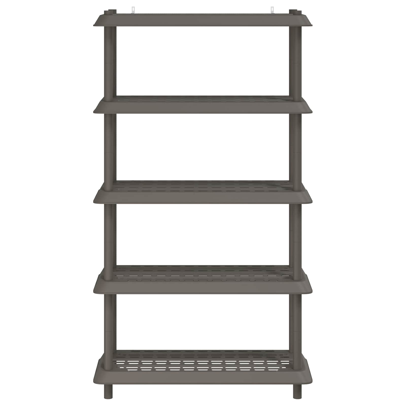 Plankenunit 5-laags 100 x 40 x 177 cm PP Lichtgrijs