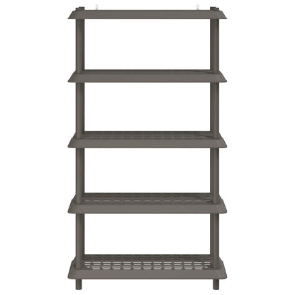 Plankenunit 5-laags 100 x 40 x 177 cm PP Lichtgrijs
