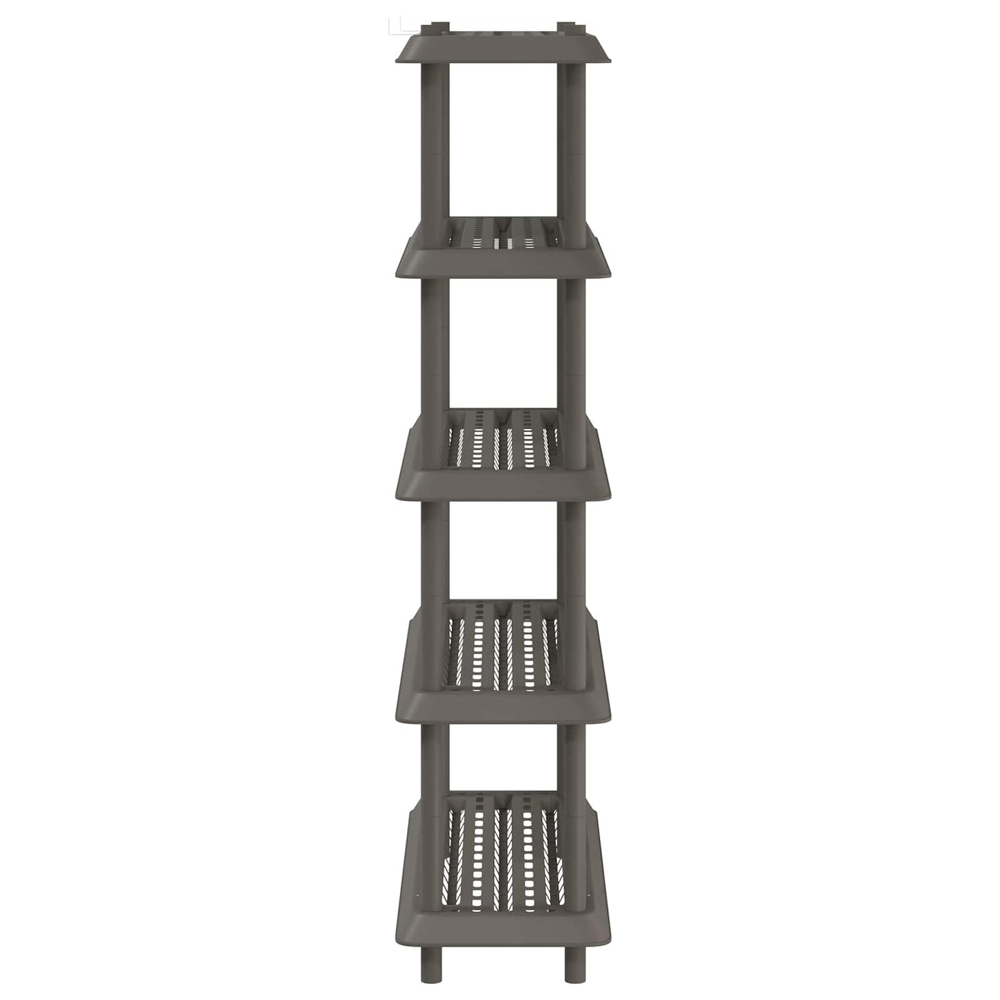 Plankenunit 5-laags 100 x 40 x 177 cm PP Lichtgrijs