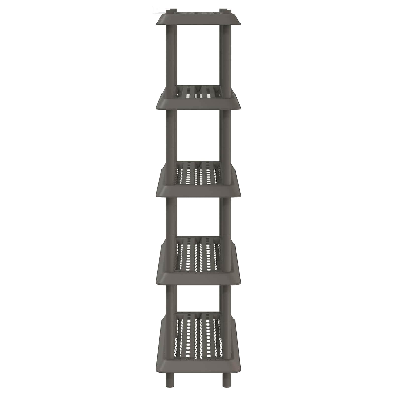 Plankenunit 5-laags 100 x 40 x 177 cm PP Lichtgrijs