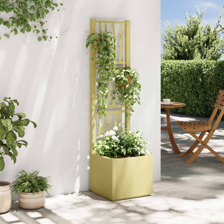 Tuindruppel met Trellis Groen 36 x 36 x 140 cm PP