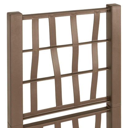 Tuindruppel met Trellis Bruin 36 x 36 x 140 cm PP