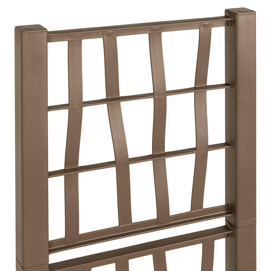 Tuindruppel met Trellis Bruin 36 x 36 x 140 cm PP