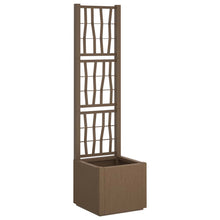 Tuindruppel met Trellis Bruin 36 x 36 x 140 cm PP