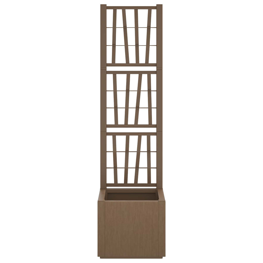 Tuindruppel met Trellis Bruin 36 x 36 x 140 cm PP