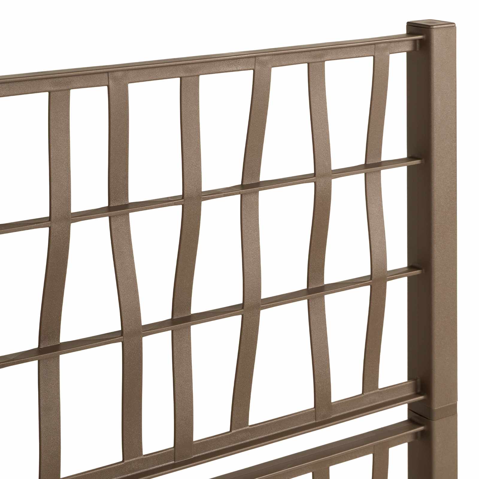 Tuindruppel met Trellis Bruin 80 x 36 x 140 cm PP
