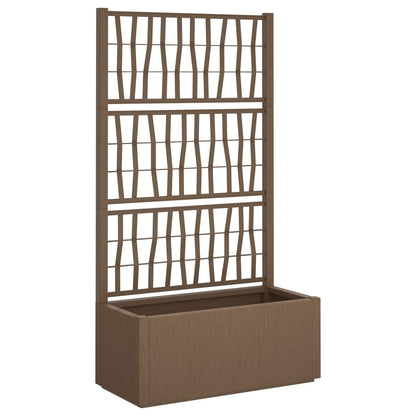 Tuindruppel met Trellis Bruin 80 x 36 x 140 cm PP