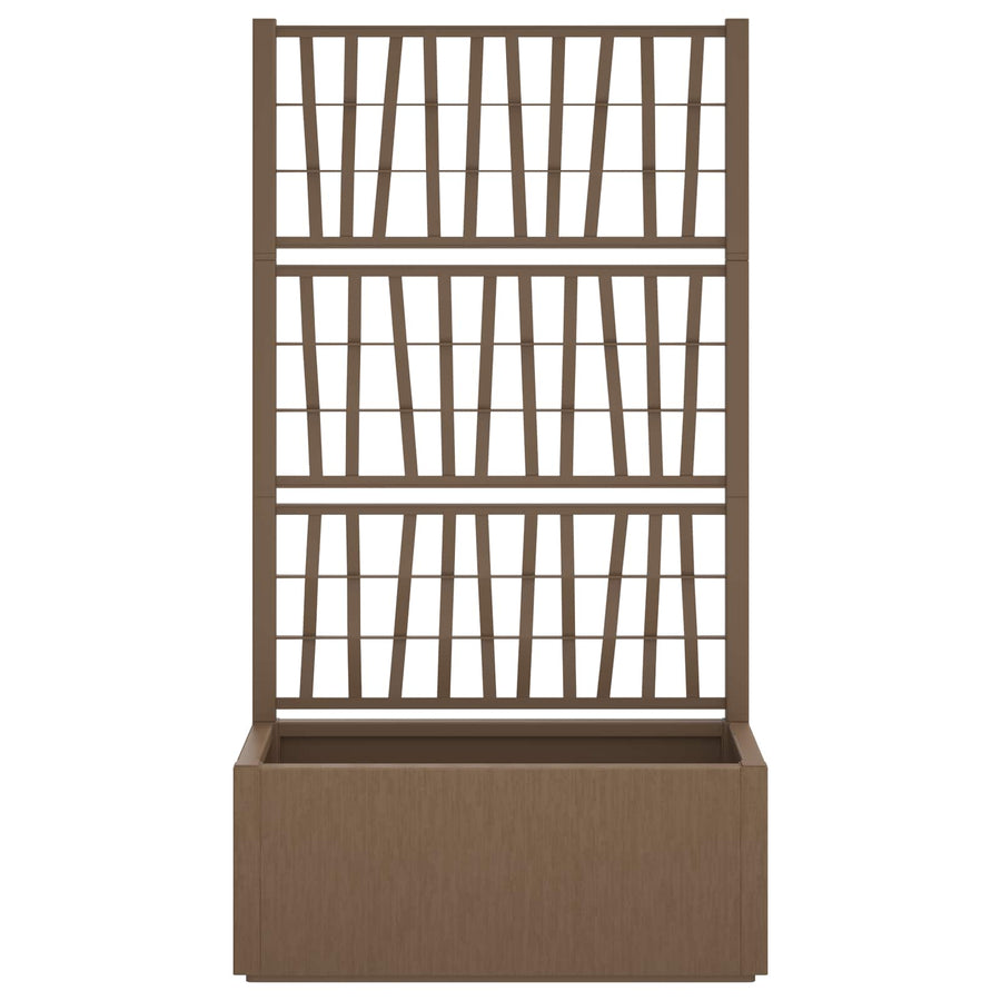Tuindruppel met Trellis Bruin 80 x 36 x 140 cm PP