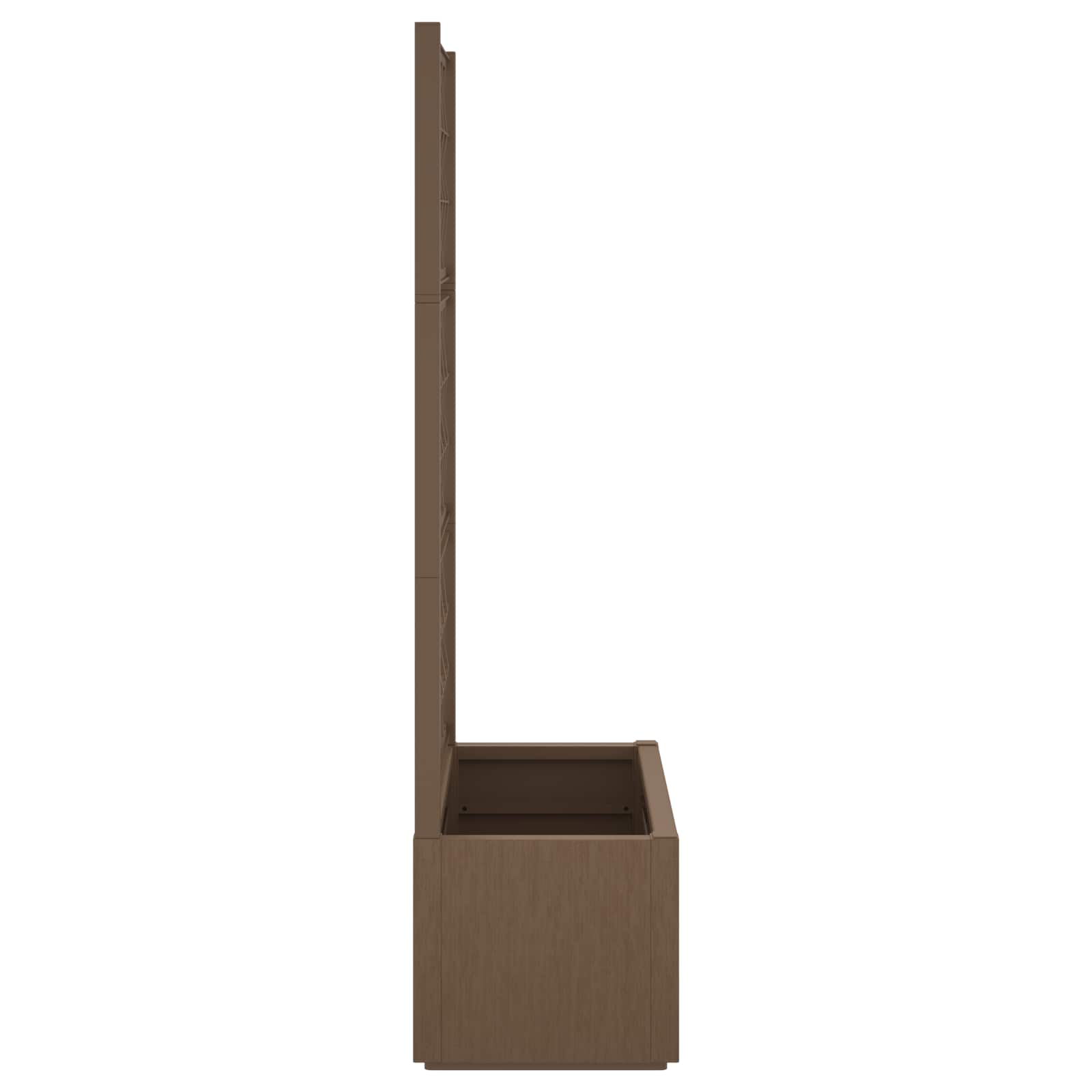 Tuindruppel met Trellis Bruin 80 x 36 x 140 cm PP