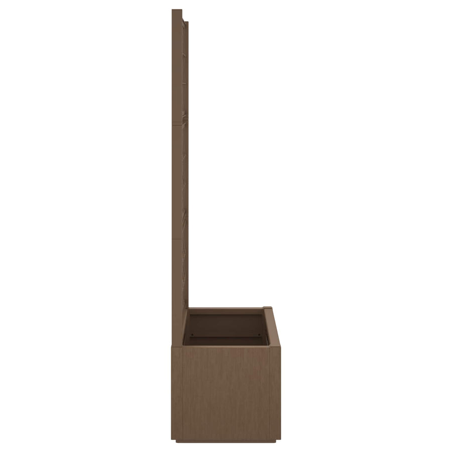 Tuindruppel met Trellis Bruin 80 x 36 x 140 cm PP