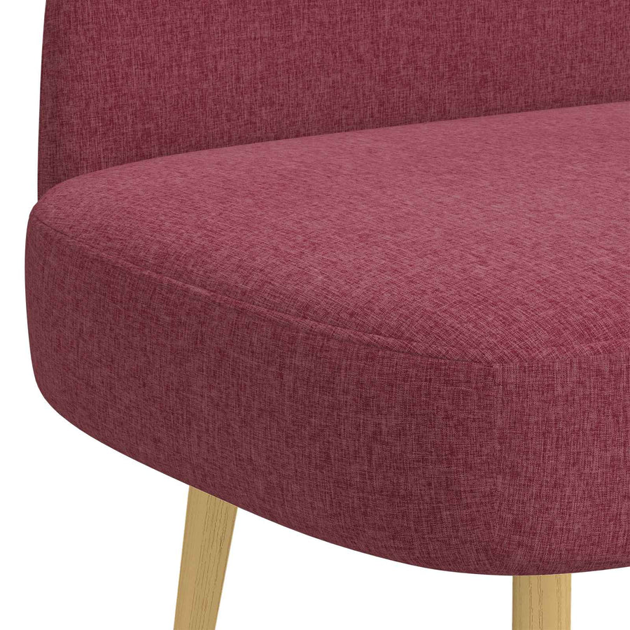 Beklede bank met rugleuning Wijnrood 110 x 60 x 76 cm Polyester