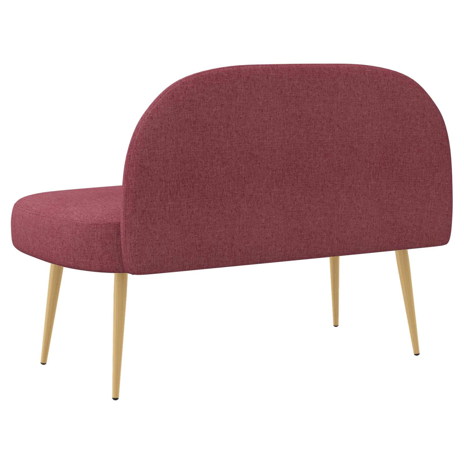 Beklede bank met rugleuning Wijnrood 110 x 60 x 76 cm Polyester