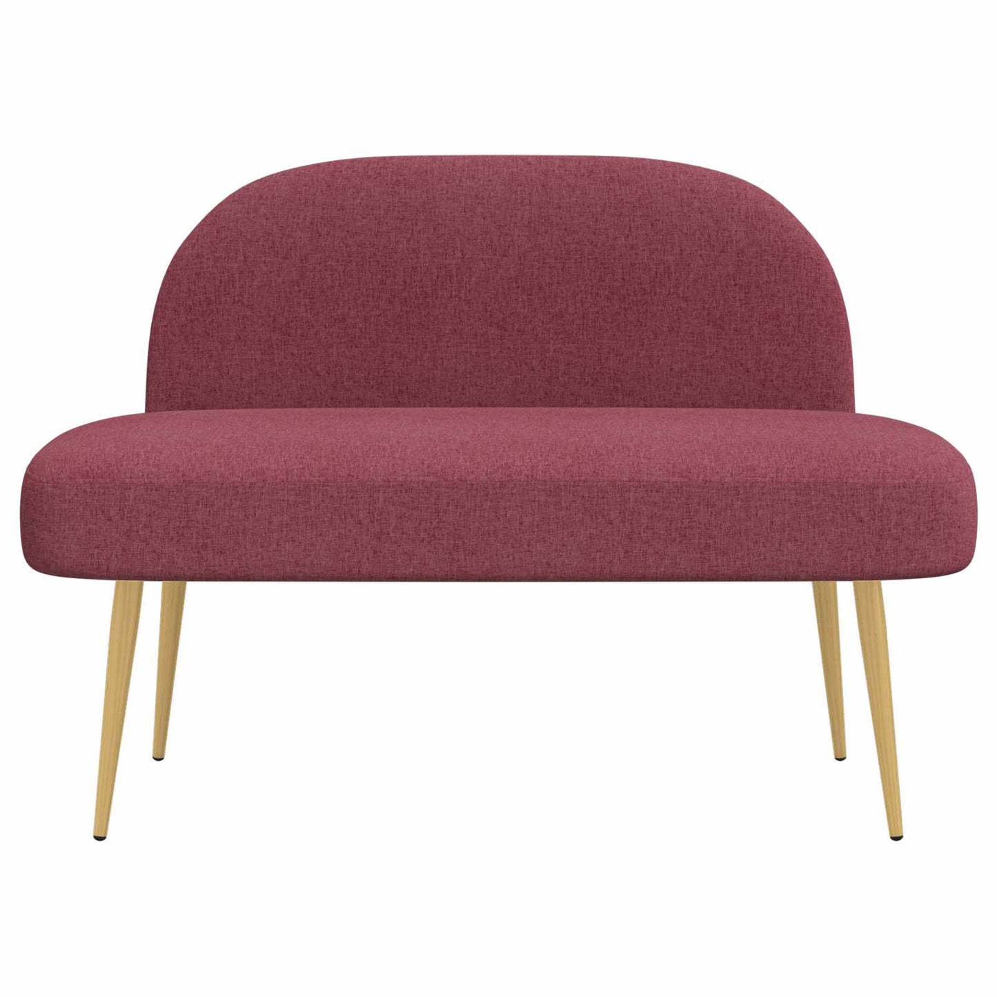 Beklede bank met rugleuning Wijnrood 110 x 60 x 76 cm Polyester