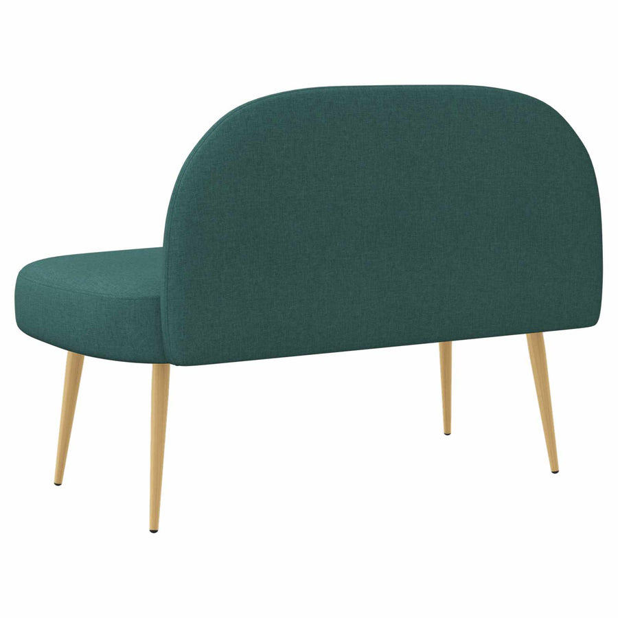 Beklede bank met rugleuning Donkergroen 110 x 60 x 76 cm