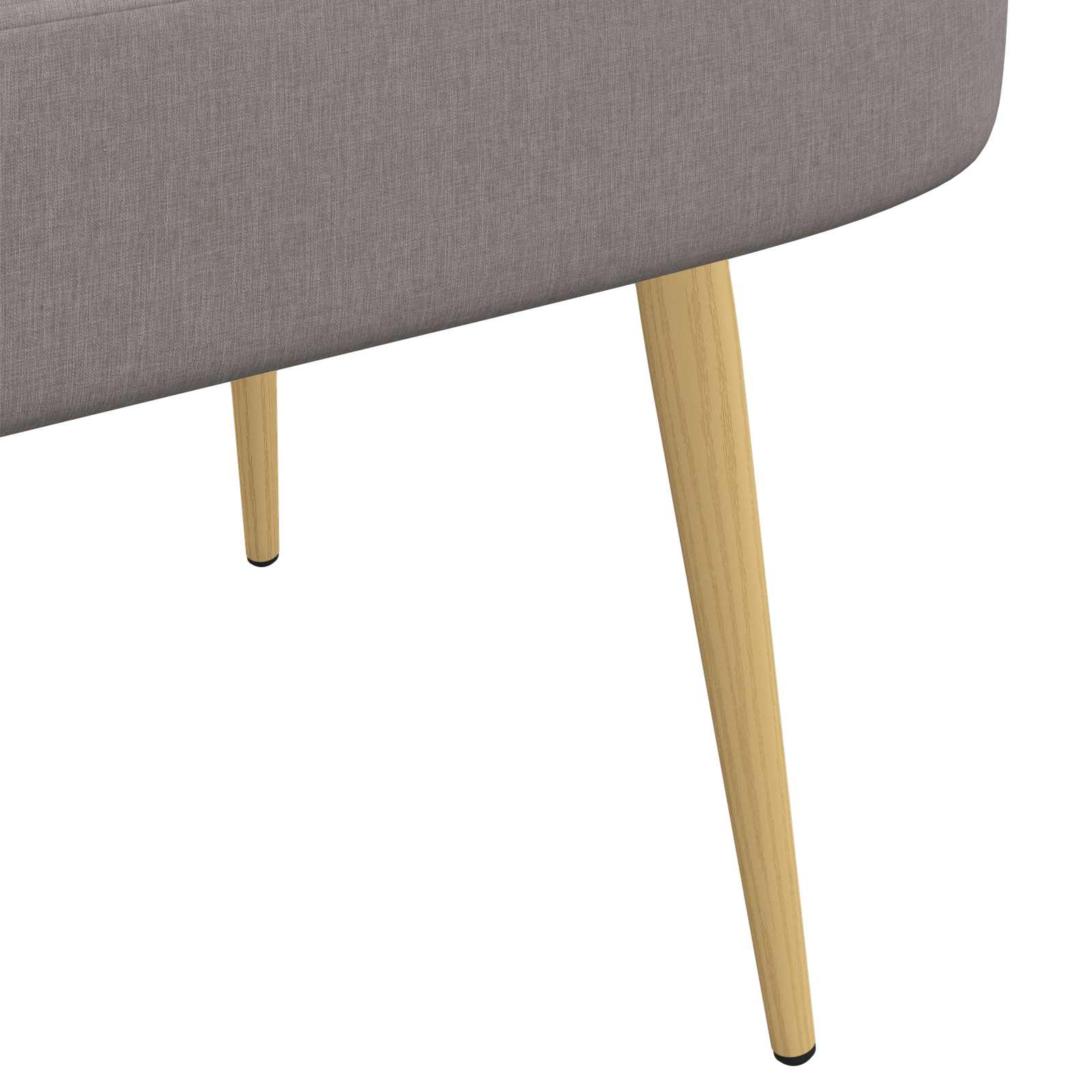 Beklede bank met rugleuning Taupe 110 x 60 x 76 cm Polyester