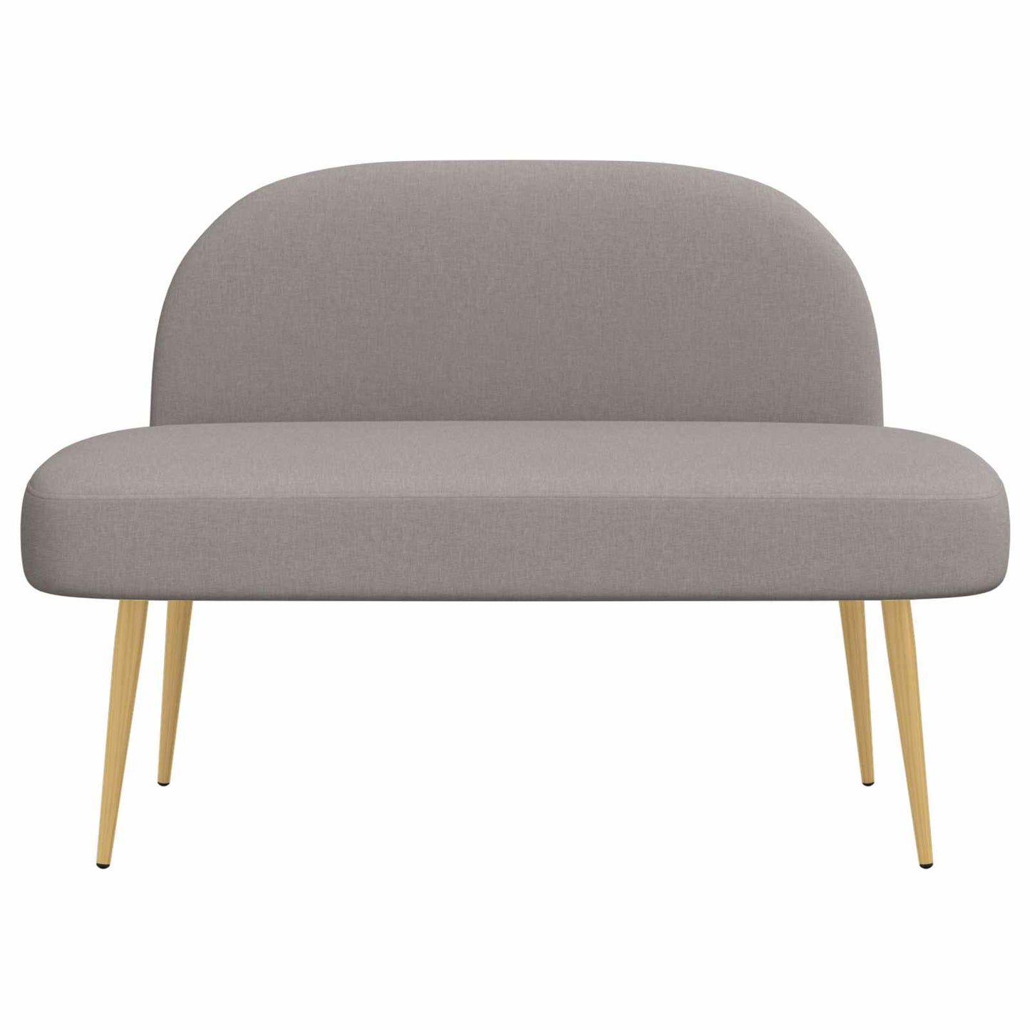 Beklede bank met rugleuning Taupe 110 x 60 x 76 cm Polyester