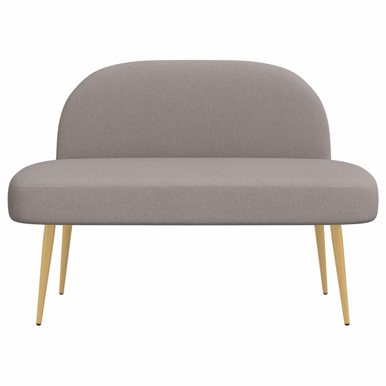Beklede bank met rugleuning Taupe 110 x 60 x 76 cm Polyester