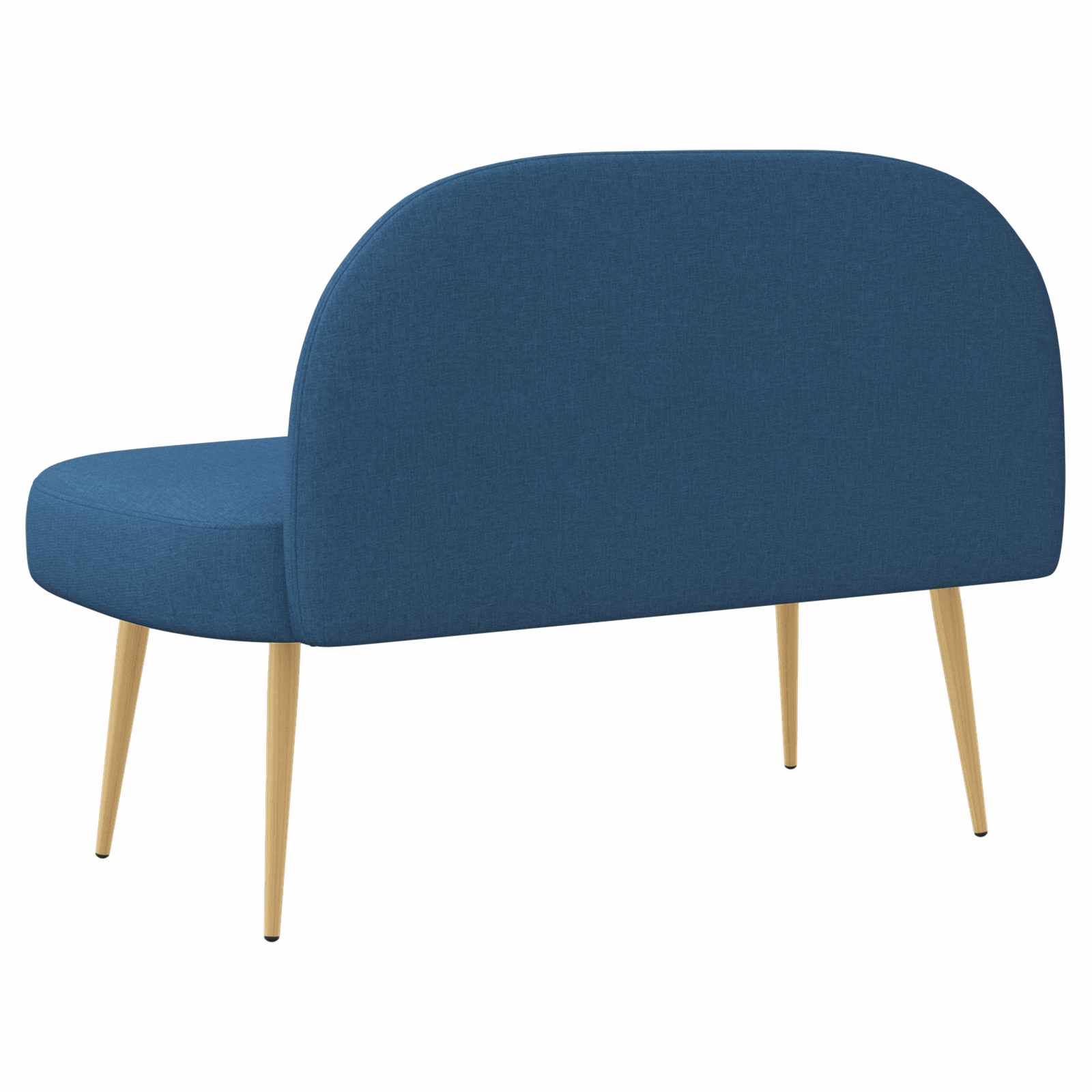 Beklede bank met rugleuning Blauw 110 x 60 x 76 cm Polyester