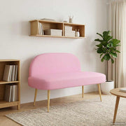 Bank roze 110x60x76 cm polyester