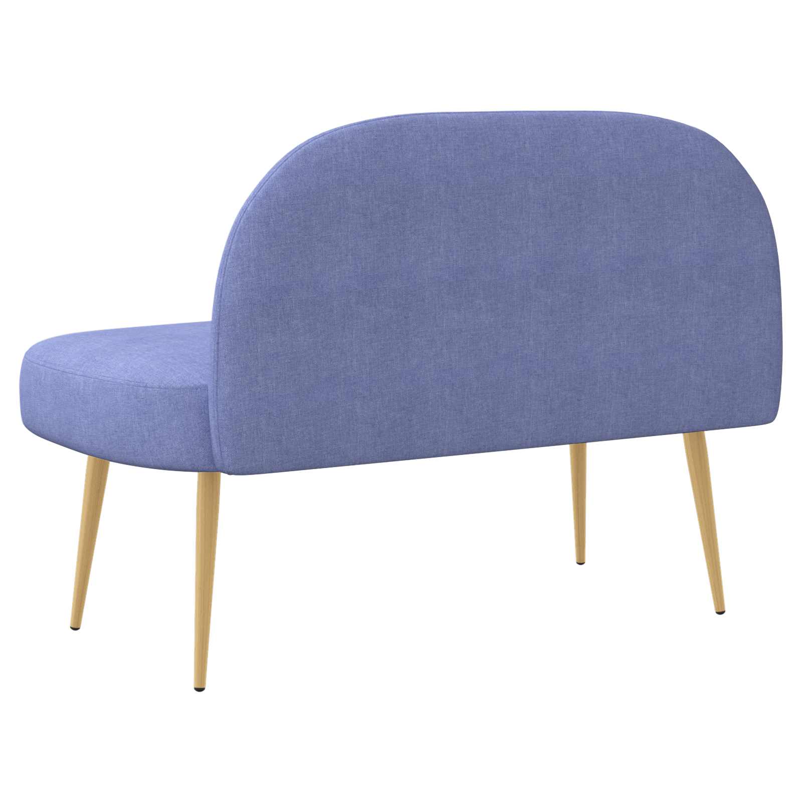 Beklede bank met rugleuning Jeans blauw 110 x 60 x 76 cm