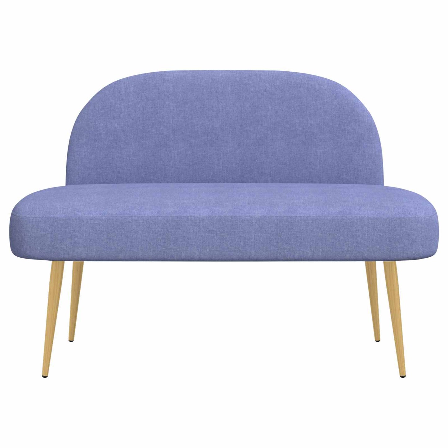 Beklede bank met rugleuning Jeans blauw 110 x 60 x 76 cm