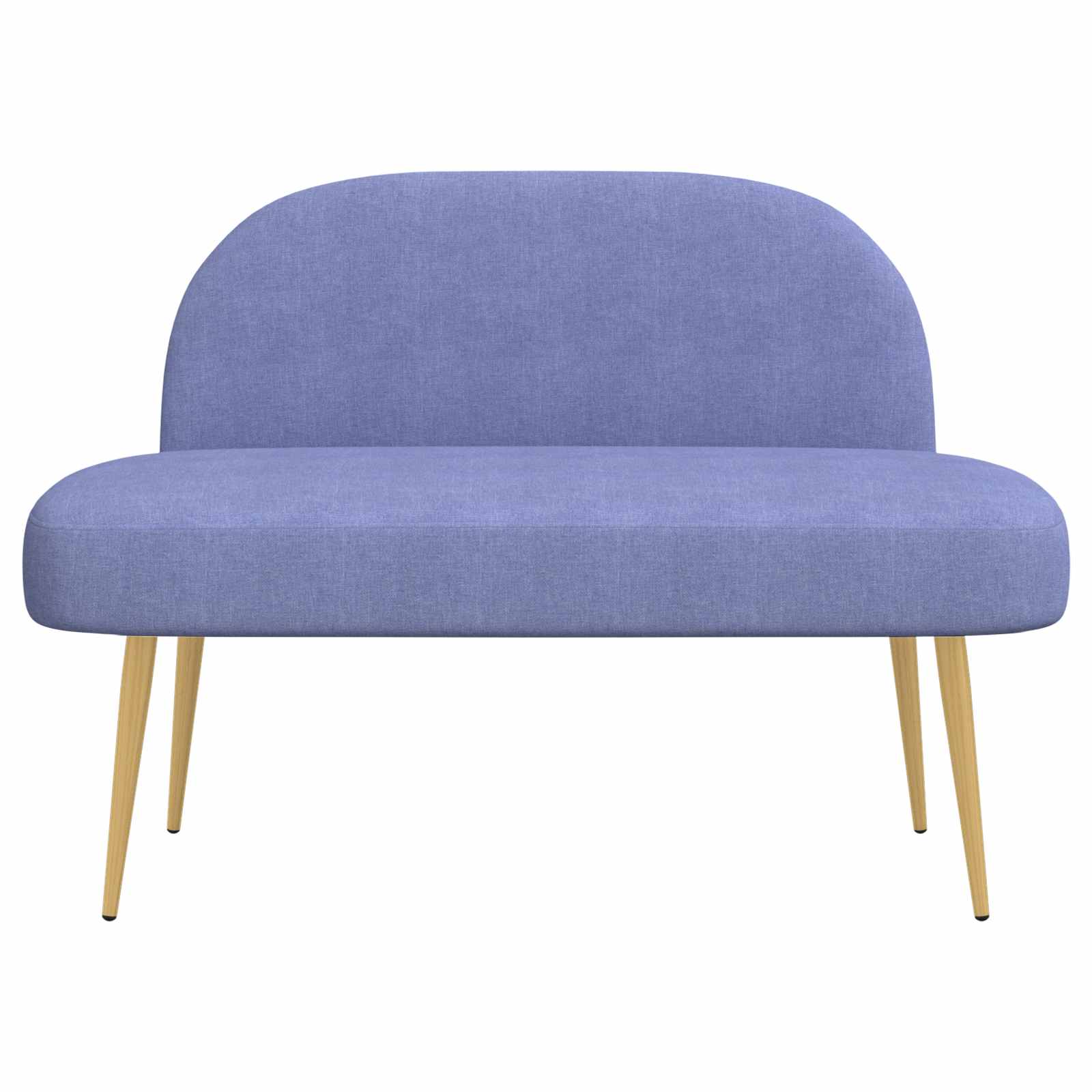 Beklede bank met rugleuning Jeans blauw 110 x 60 x 76 cm