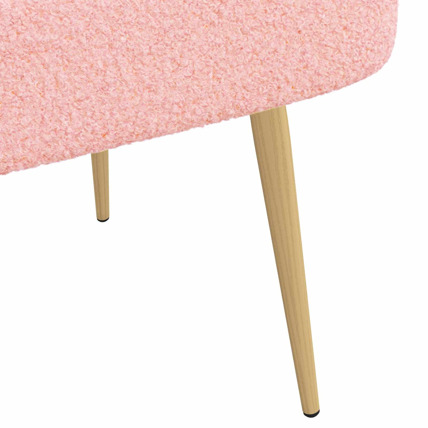 Beklede bank met rugleuning Roze 110 x 60 x 76 cm Bouclé
