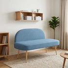 Bank 110x60x76 cm blauw corduroy