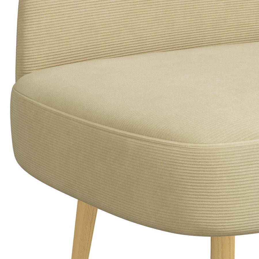 Beklede bank met rugleuning Lichtgroen Grijs 110 x 60 x 76 cm