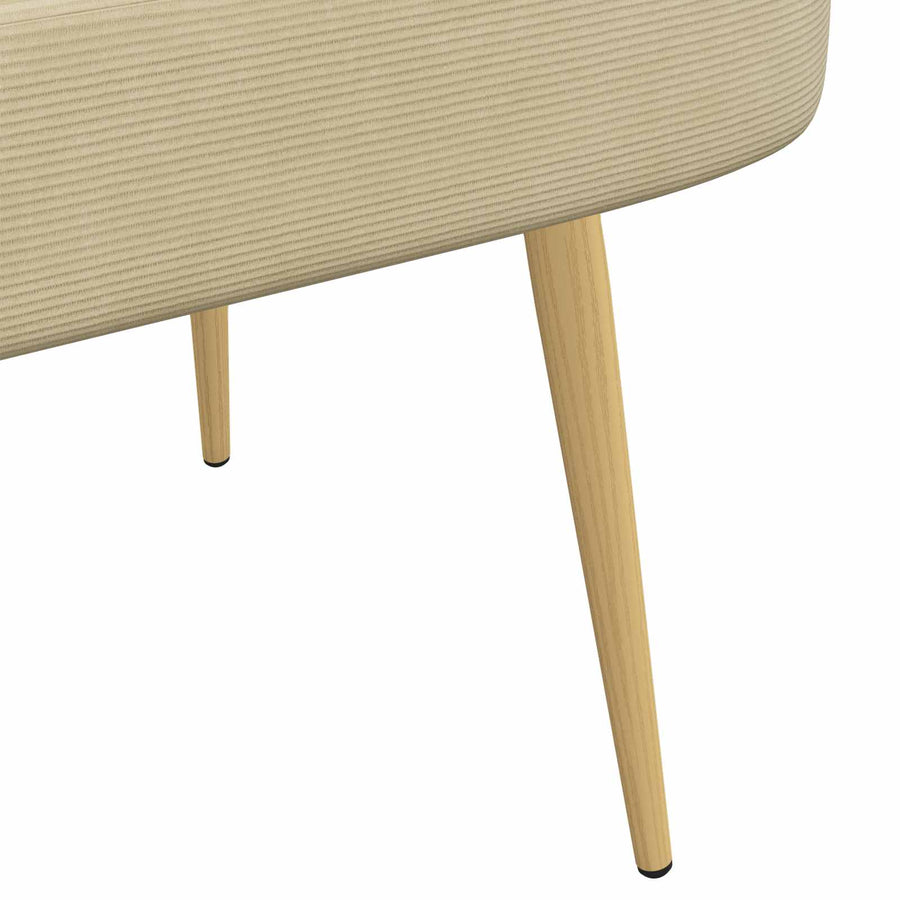 Beklede bank met rugleuning Lichtgroen Grijs 110 x 60 x 76 cm