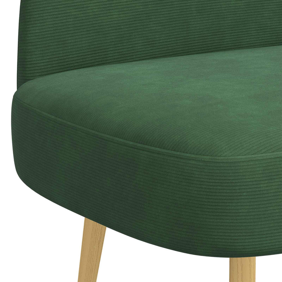 Beklede bank met rugleuning Jungle groen 110 x 60 x 76 cm