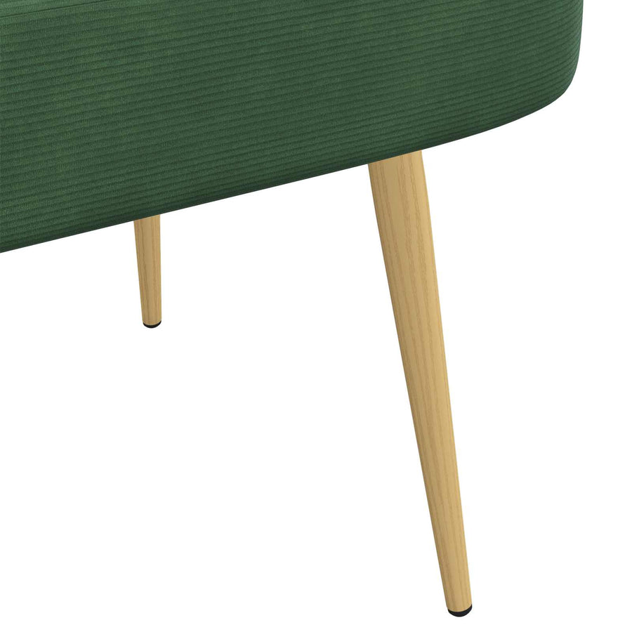 Beklede bank met rugleuning Jungle groen 110 x 60 x 76 cm