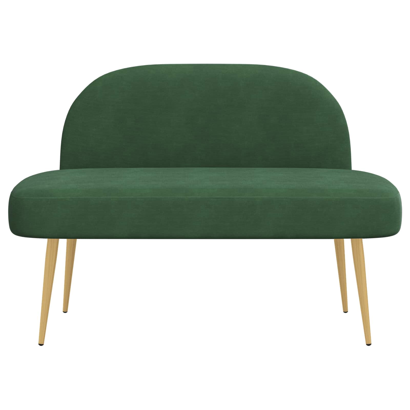 Beklede bank met rugleuning Jungle groen 110 x 60 x 76 cm