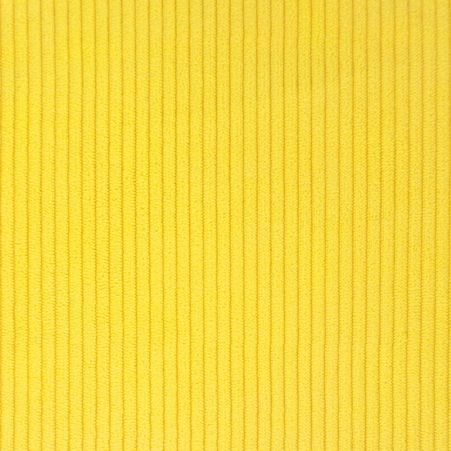 Beklede bank met rugleuning Lichtgeel 110 x 60 x 76 cm