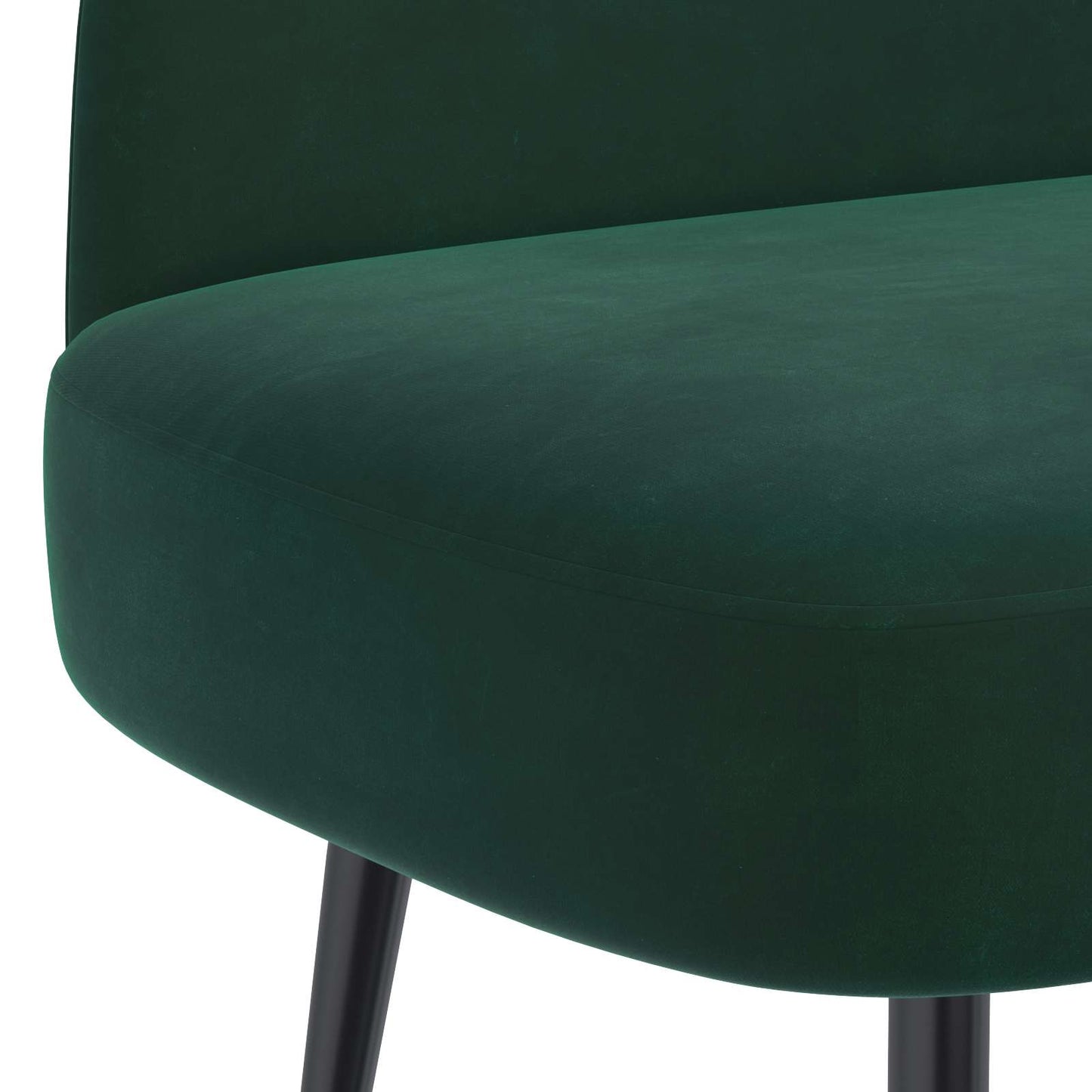 Beklede bank met rugleuning Donkergroen 110 x 60 x 76 cm