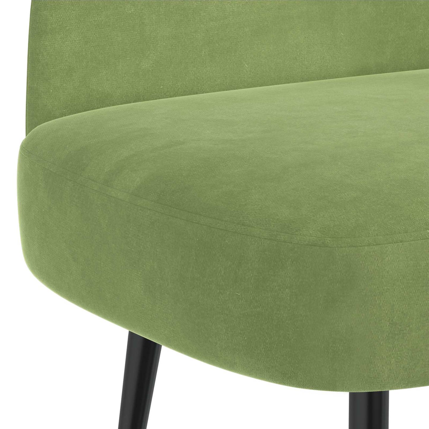 Beklede bank met rugleuning Lichtgroen 110 x 60 x 76 cm Fluweel