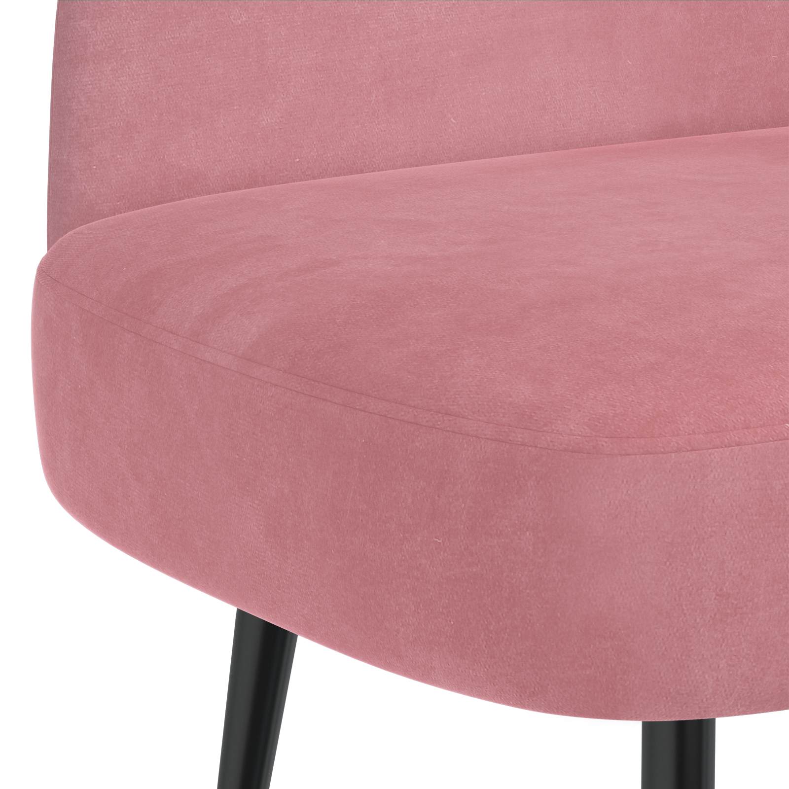 Beklede bank met rugleuning Roze 110 x 60 x 76 cm Fluweel