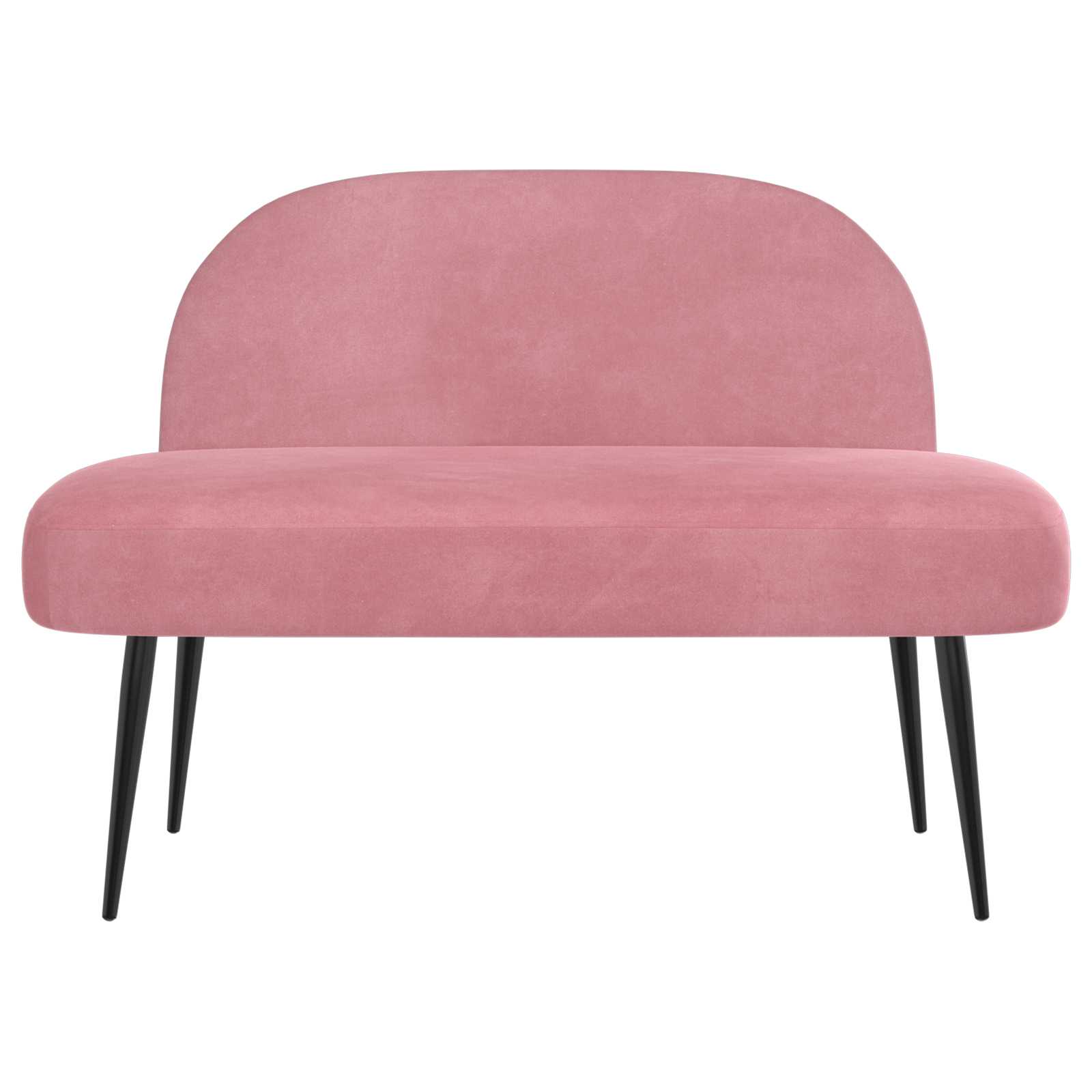 Beklede bank met rugleuning Roze 110 x 60 x 76 cm Fluweel
