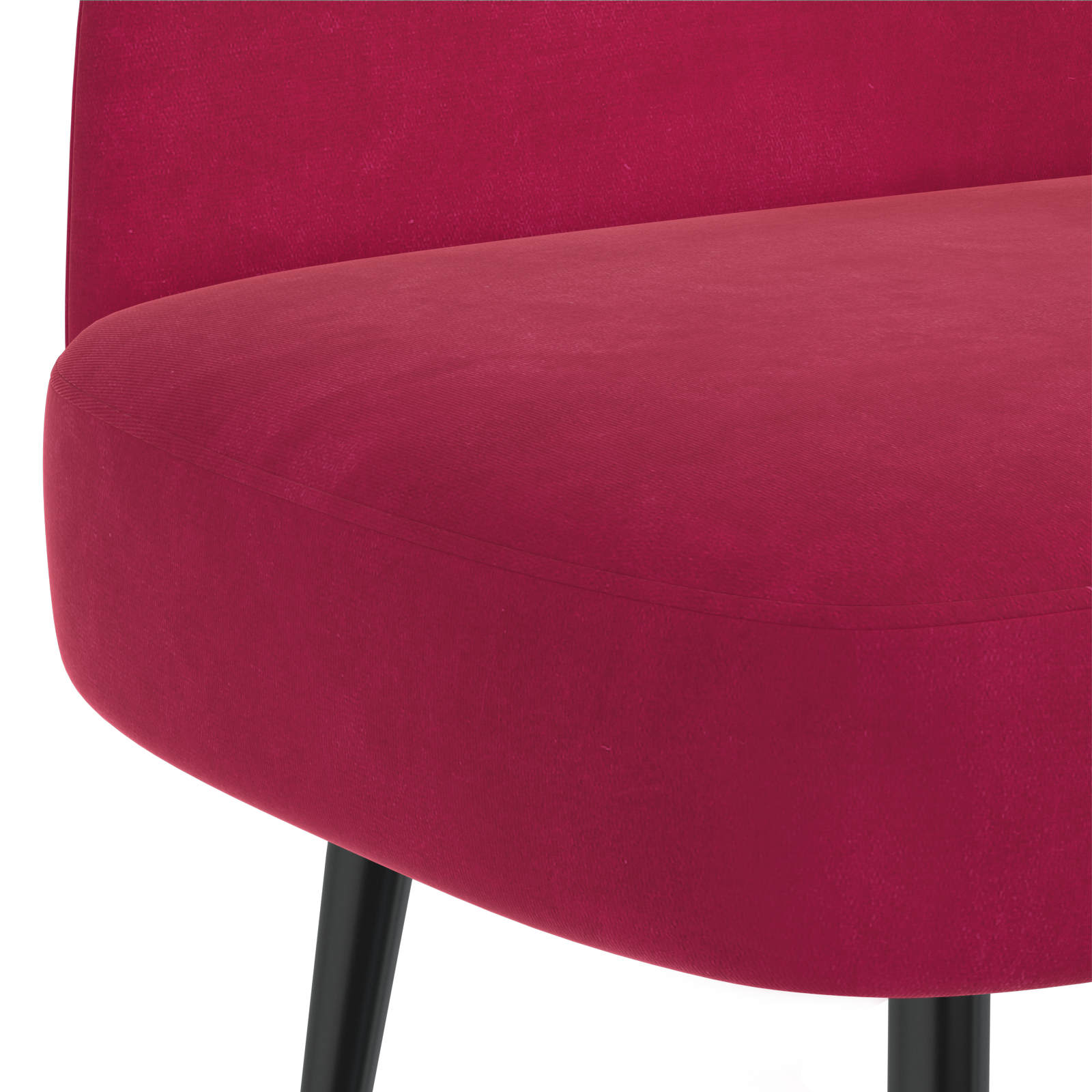 Beklede bank met rugleuning Wijnrood 110 x 60 x 76 cm Fluweel