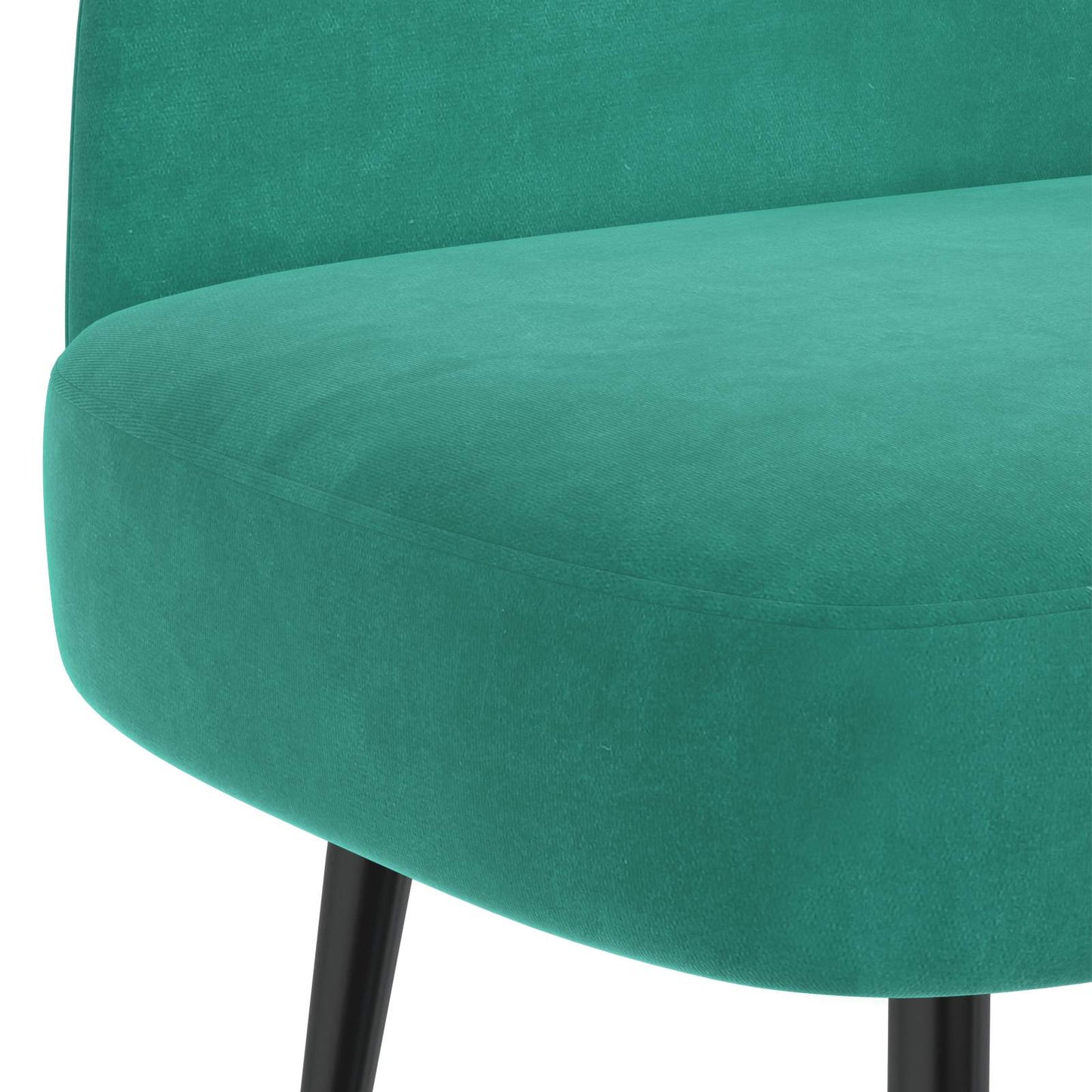 Beklede bank met rugleuning Turquoise 110 x 60 x 76 cm Fluweel