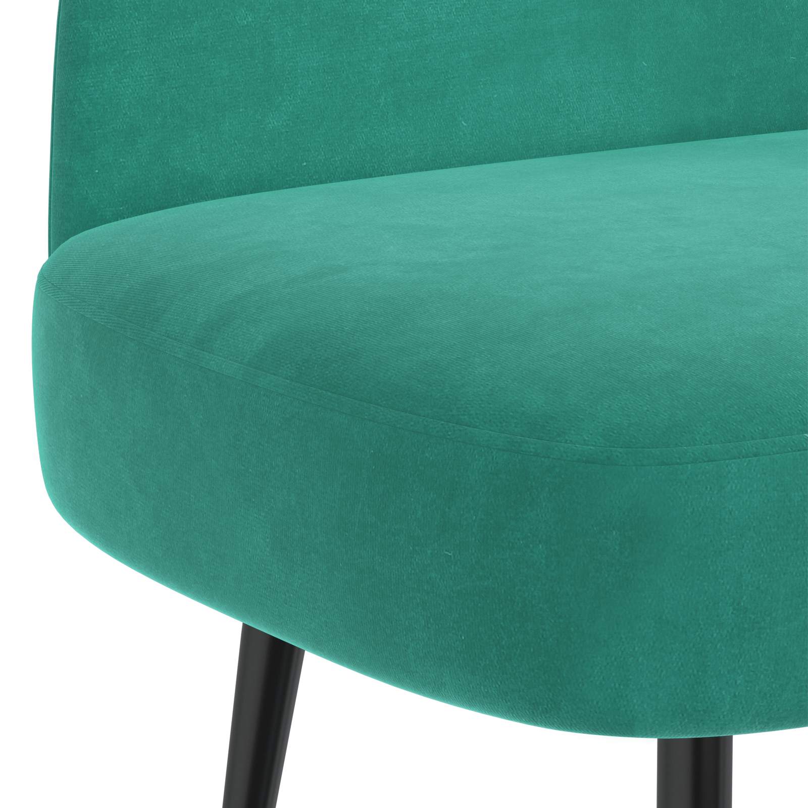 Beklede bank met rugleuning Turquoise 110 x 60 x 76 cm Fluweel