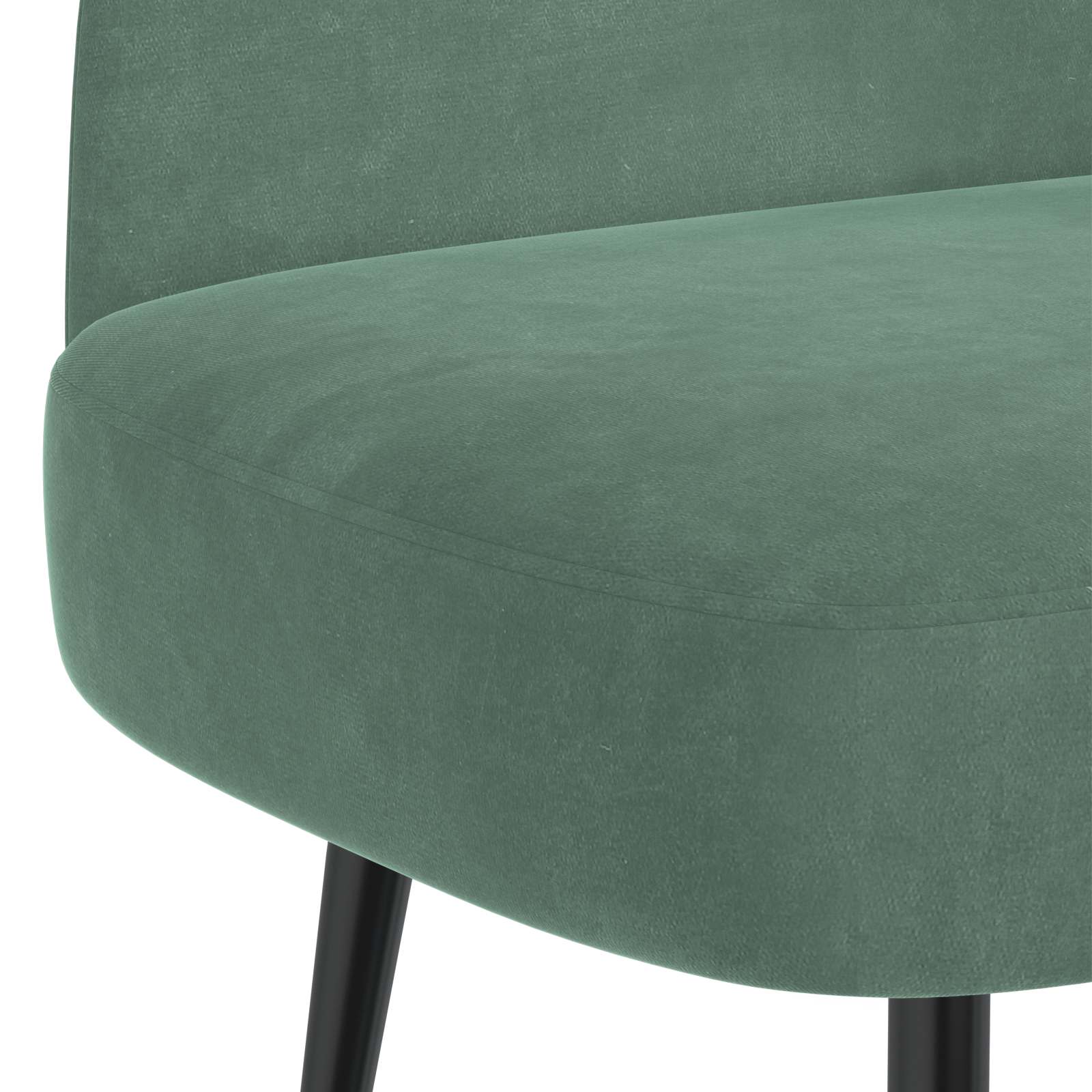 Beklede bank met rugleuning Zeegroen 110 x 60 x 76 cm Fluweel