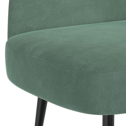 Beklede bank met rugleuning Zeegroen 110 x 60 x 76 cm Fluweel