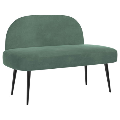 Beklede bank met rugleuning Zeegroen 110 x 60 x 76 cm Fluweel