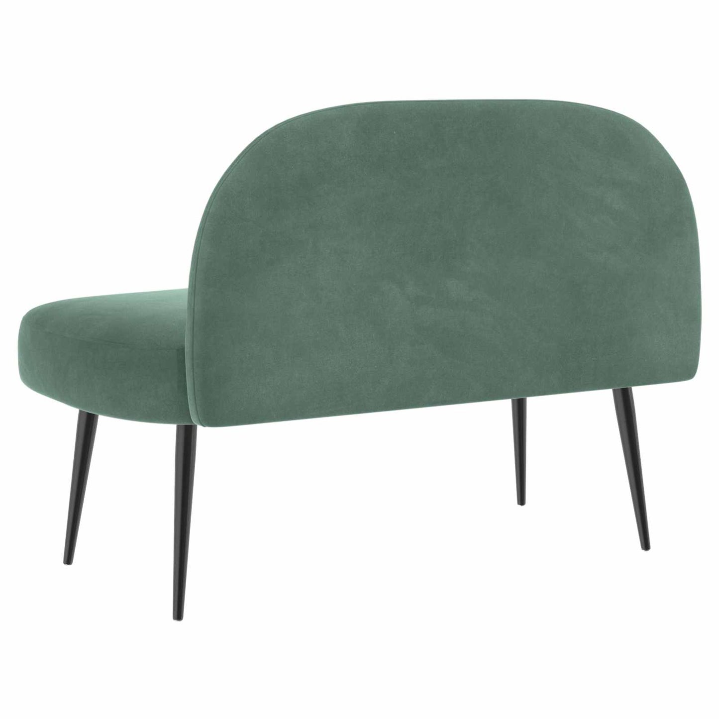 Beklede bank met rugleuning Zeegroen 110 x 60 x 76 cm Fluweel
