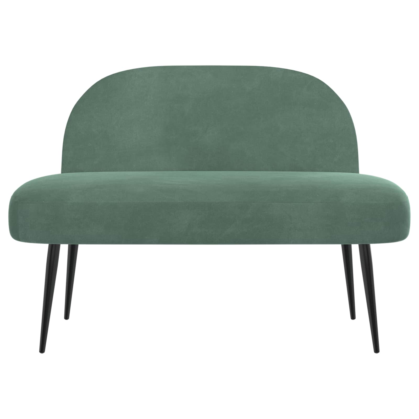 Beklede bank met rugleuning Zeegroen 110 x 60 x 76 cm Fluweel