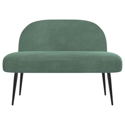 Beklede bank met rugleuning Zeegroen 110 x 60 x 76 cm Fluweel